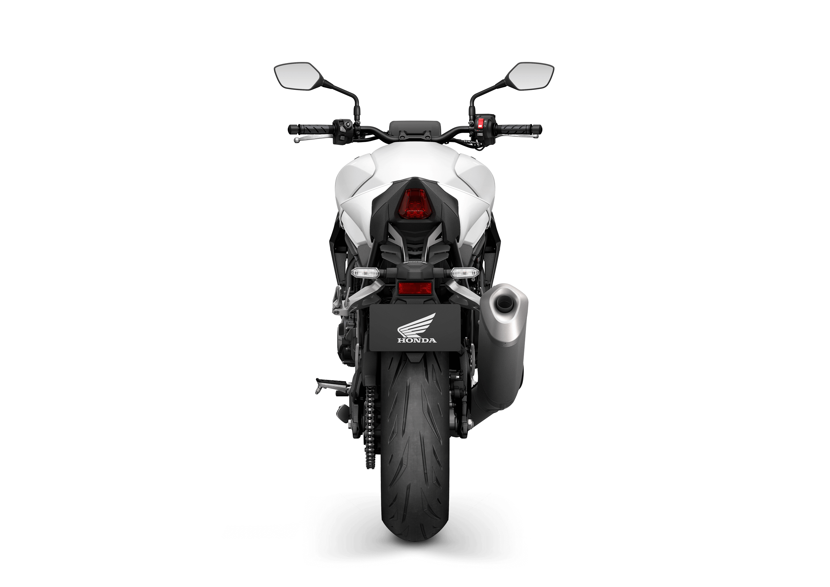 25YM_CB1000-Hornet_Studio_PEARL-GLARE-WHITE_Rear-with-Tail-lamp-Off (1)